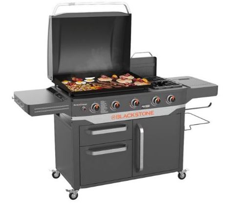 Blackstone ProSeries 5 Burner 28″ Propane Griddle with Range Top